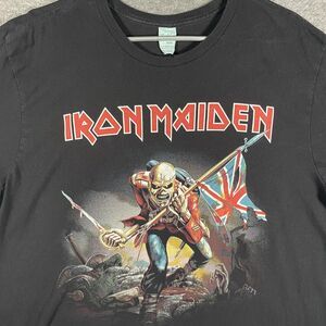 Iron Maiden Pacific Shirt Mens XL Black The Trooper Eddie Graphic Band Metal Tee